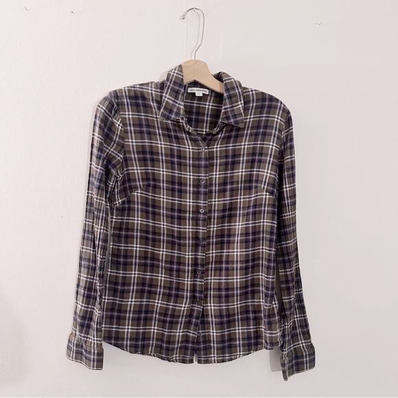 Standard James Perse Flannel Plaid Button Up Shirt - Picture 2 of 6